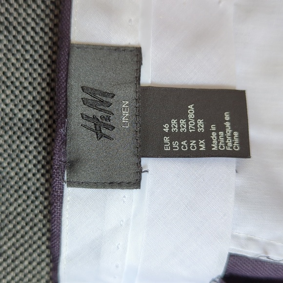 New w/ Tags H&M Shorts Size 32R Dark Purple - Picture 3 of 6